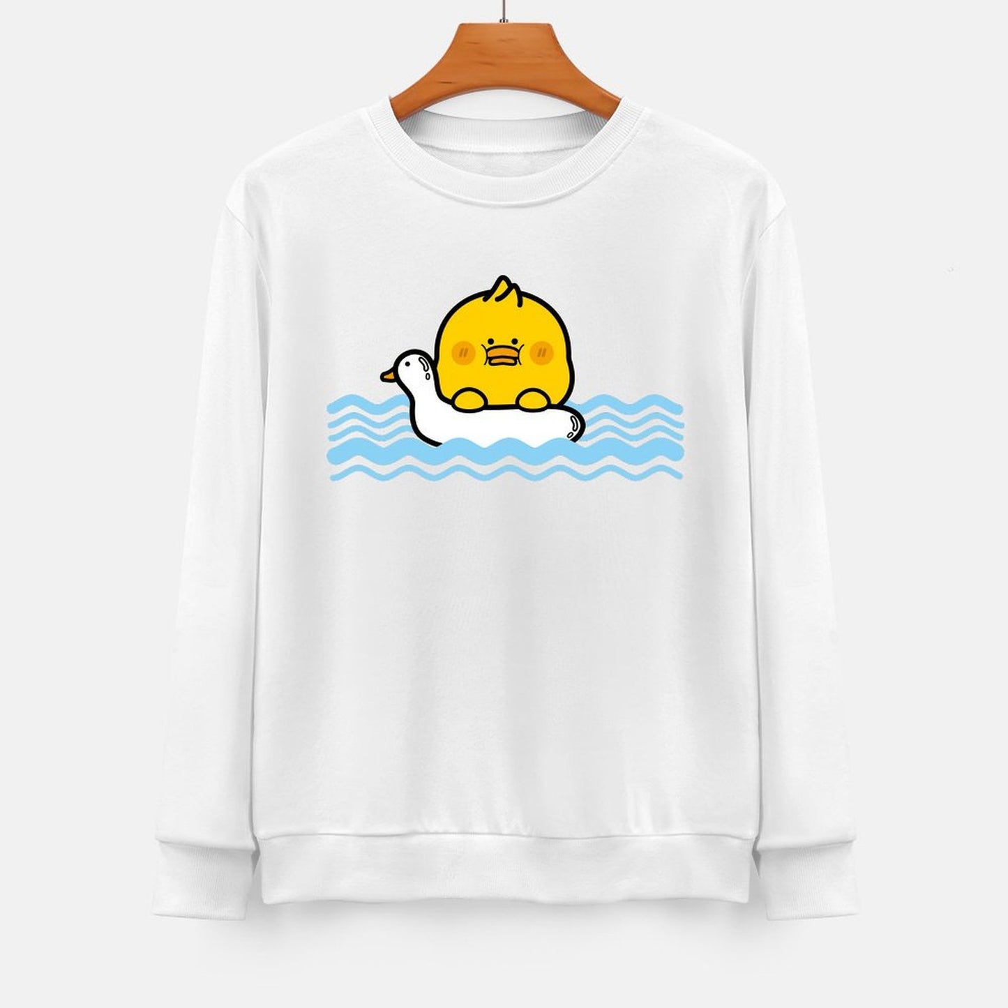 Front Patterned Long Sleeve TopSmooth ClassicFit