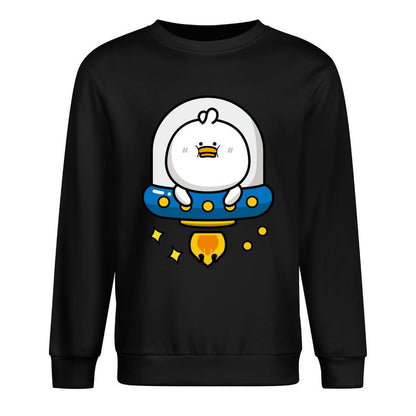 Front Patterned Long Sleeve TopCrew Neck Essential