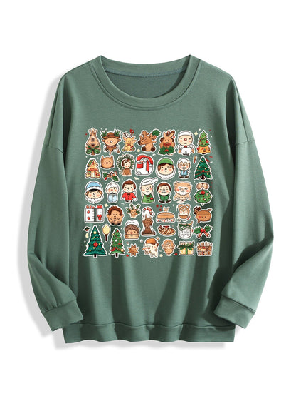 Customized Christmas-themed hoodies Multiple pictures