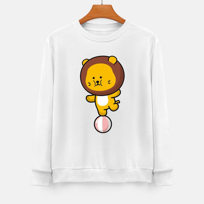 Front Patterned Long Sleeve TopSharp Regular