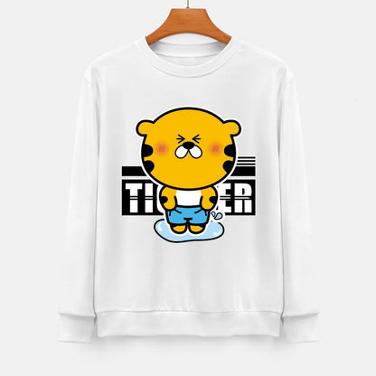 Front Patterned Long Sleeve TopHigh-Quality Sharp