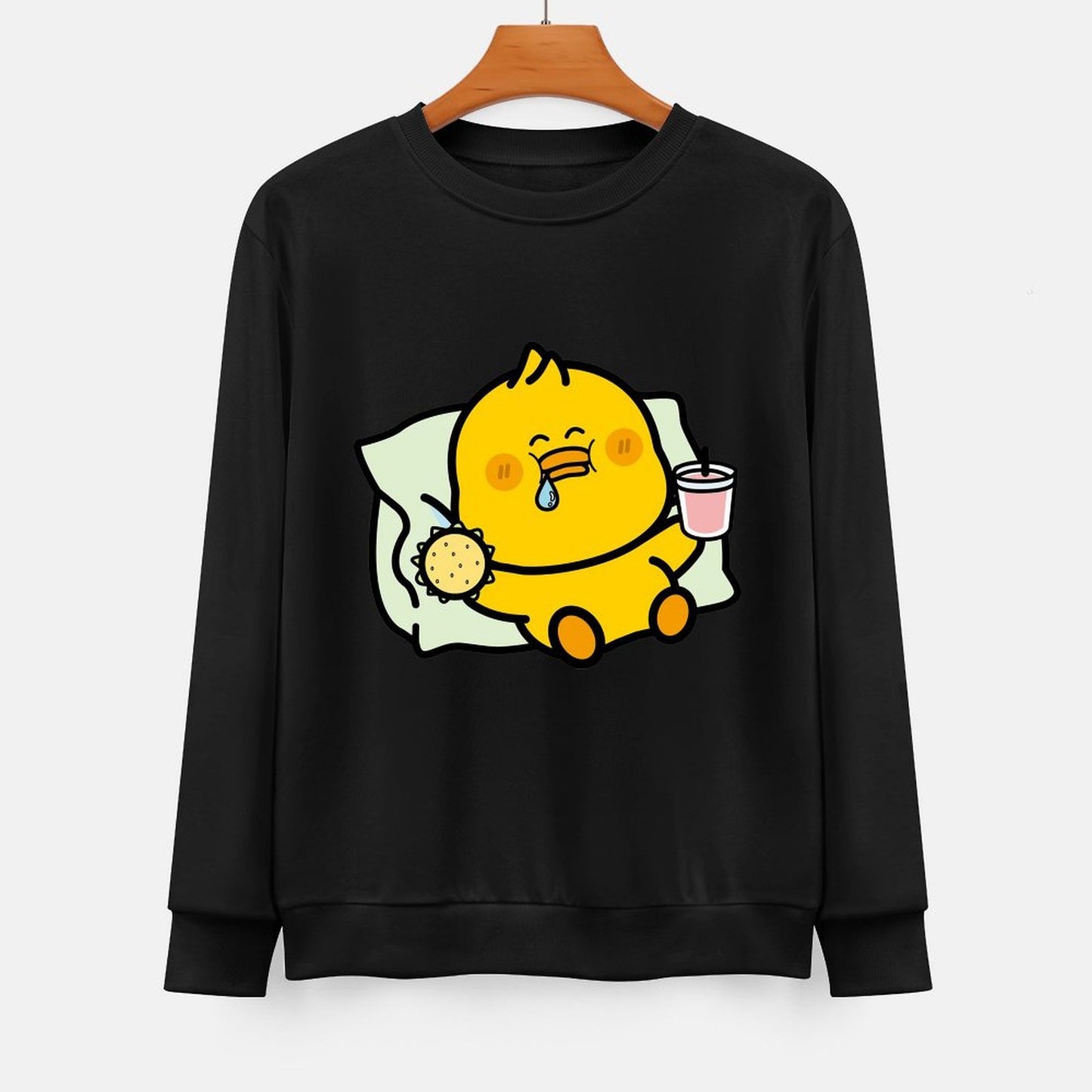  Front Patterned Long Sleeve TopPromotional Soft-Touch