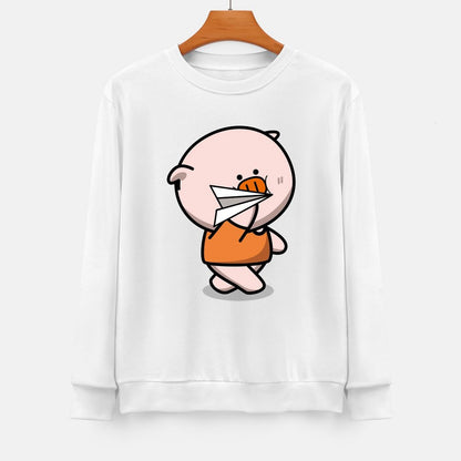 Front Patterned Long Sleeve TopRelaxed EverydayComfort