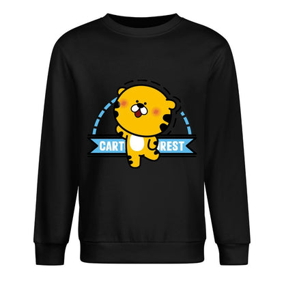 Front Patterned Long Sleeve TopPocket Tee Cotton