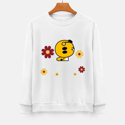 Front Patterned Long Sleeve TopLightweight Everyday