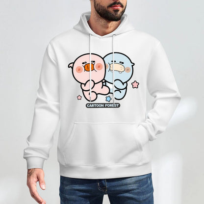 Original Solid Front Graphic Hoodies