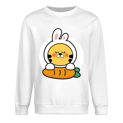 Front Patterned Long Sleeve TopPlain YearRound