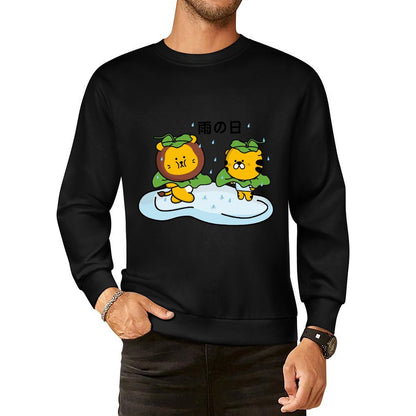 Front Patterned Long Sleeve TopMinimal EverydayComfort