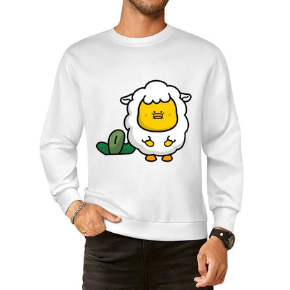 Front Patterned Long Sleeve TopHeavyweight BasicSeries