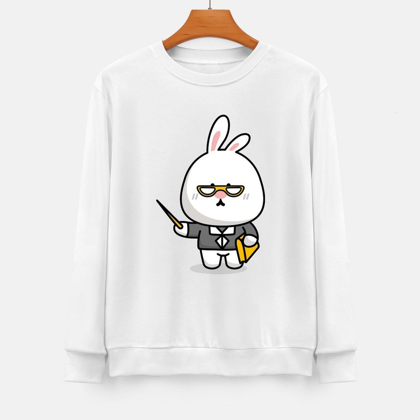 Front Patterned Long Sleeve TopSmoothWear Softstyle