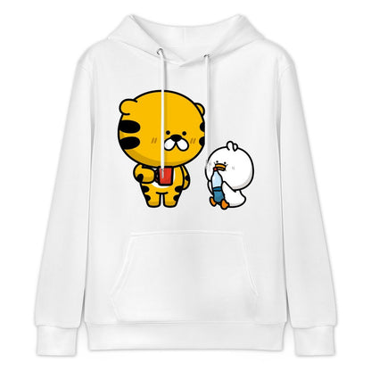 Studio Crew Neck Front Graphic Hoodies