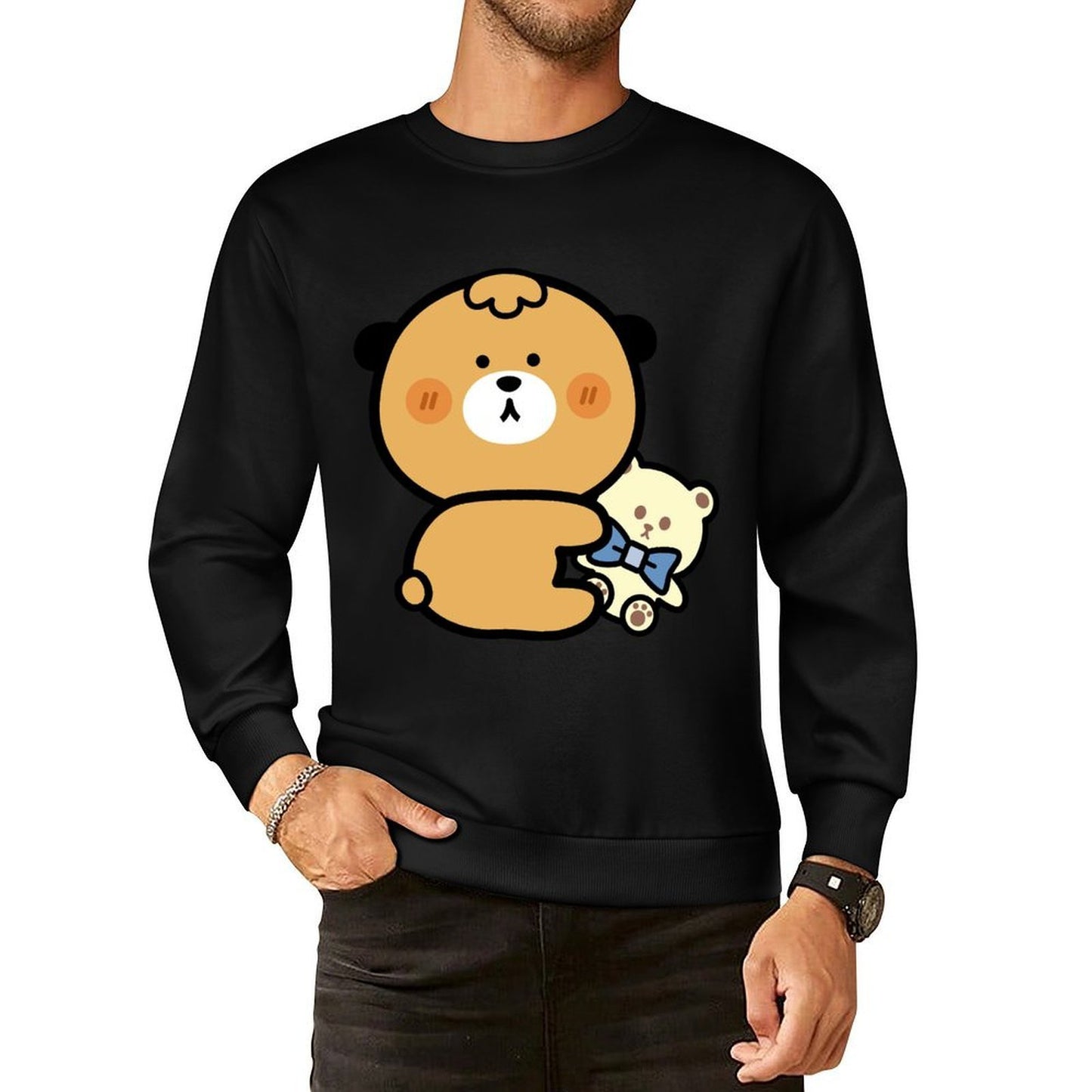 Front Patterned Long Sleeve TopActive On-Demand