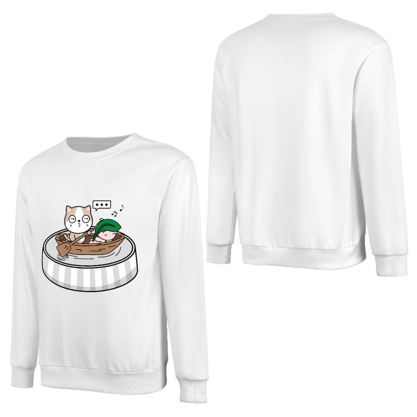 Front Patterned Long Sleeve TopWeekend Neat