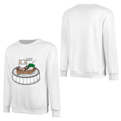 Front Patterned Long Sleeve TopWeekend Neat