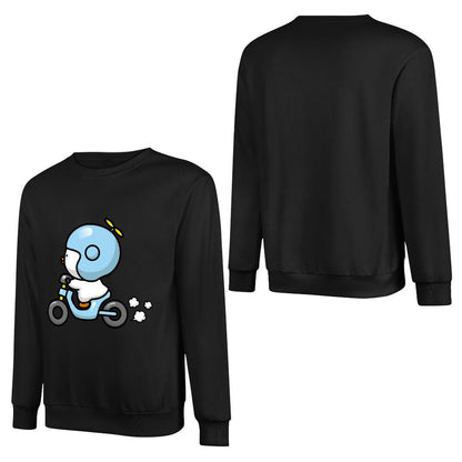 Front Patterned Long Sleeve TopActiveLine Wrinkle-Free