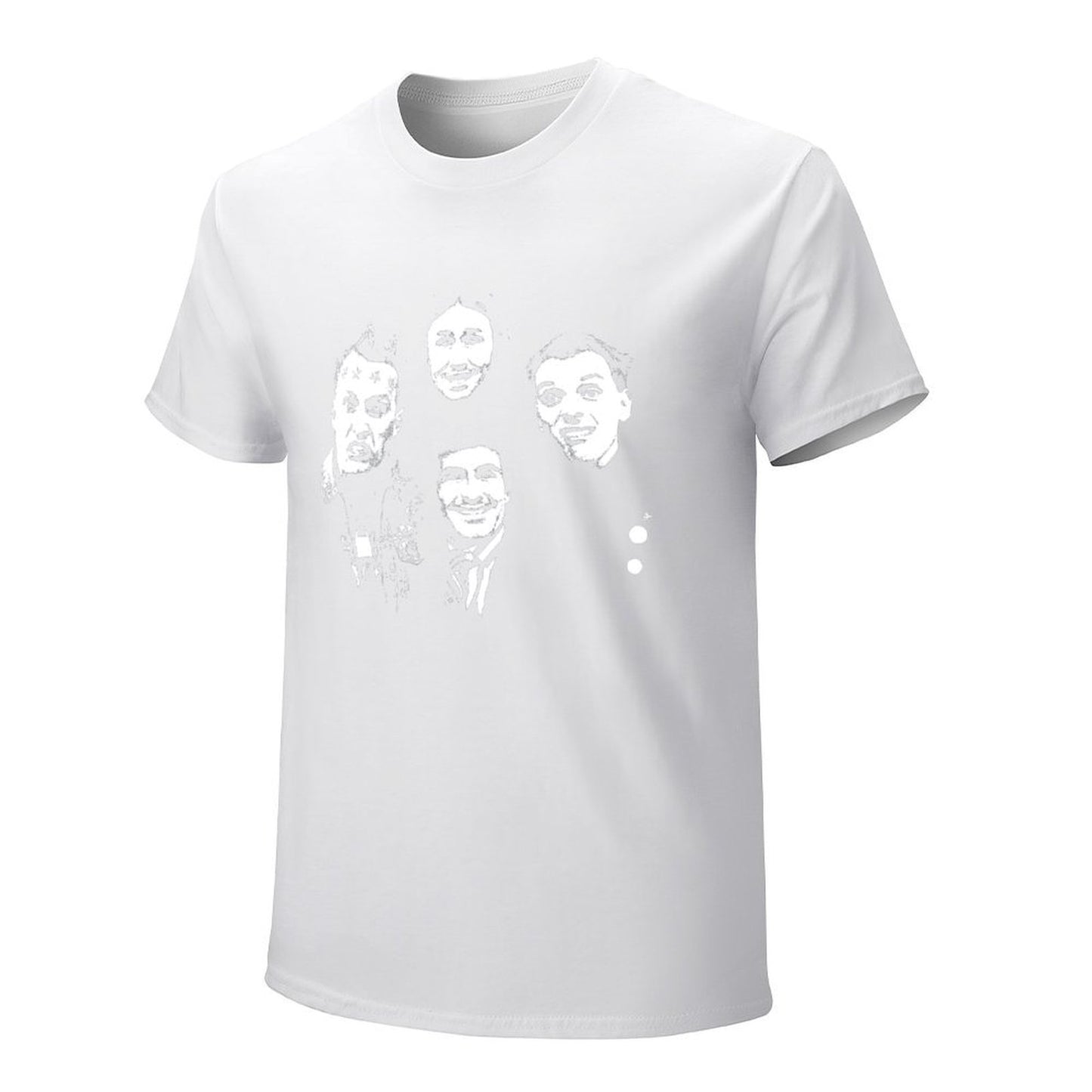 Inkmay Casual  Cotton T-shirt Four Faces With Different Expressions Unisex T-shirtUltra Durable Refined T-Shirt