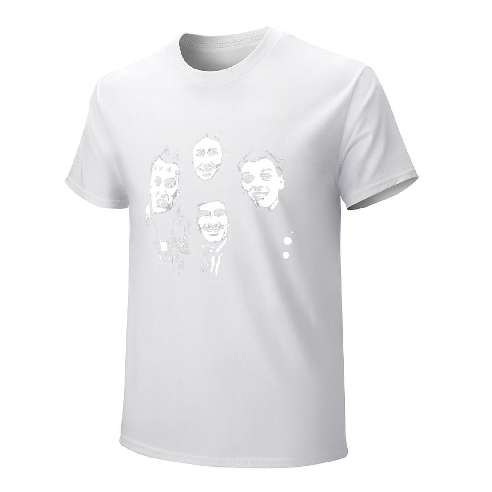 Inkmay Casual  Cotton T-shirt Four Faces With Different Expressions Unisex T-shirtUltra Durable Refined T-Shirt