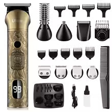 Ufree Beard Trimmer for Men, Electric Razor Shaver, Cordless Hair Clipper Shaving Kit for Mustache Body Nose Ear Hair Facial, Ad