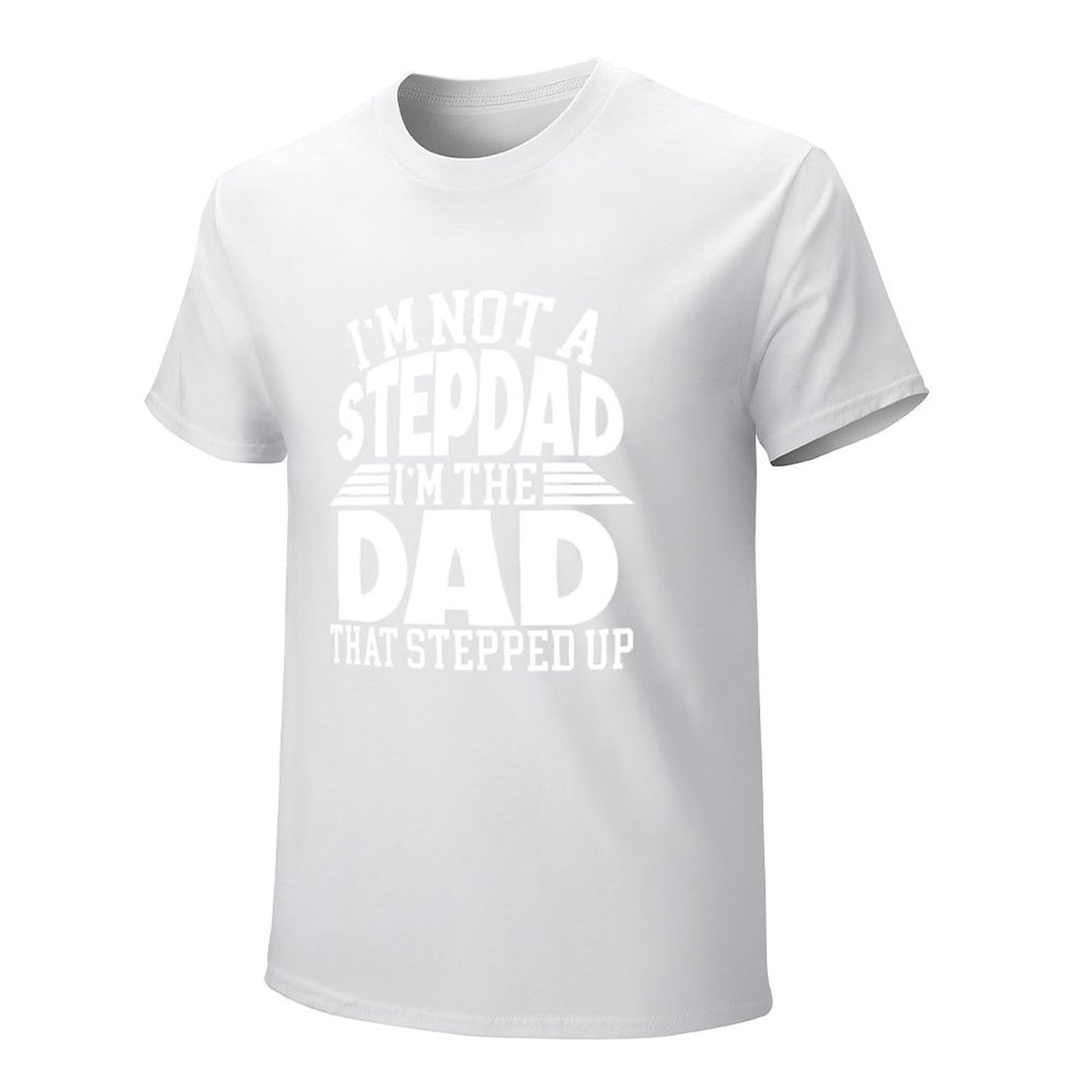 Inkmay Casual  Cotton T-shirt Worlds Best Dad Pattern Print Design Unisex T-shirtVintage SmoothWear T-Shirt