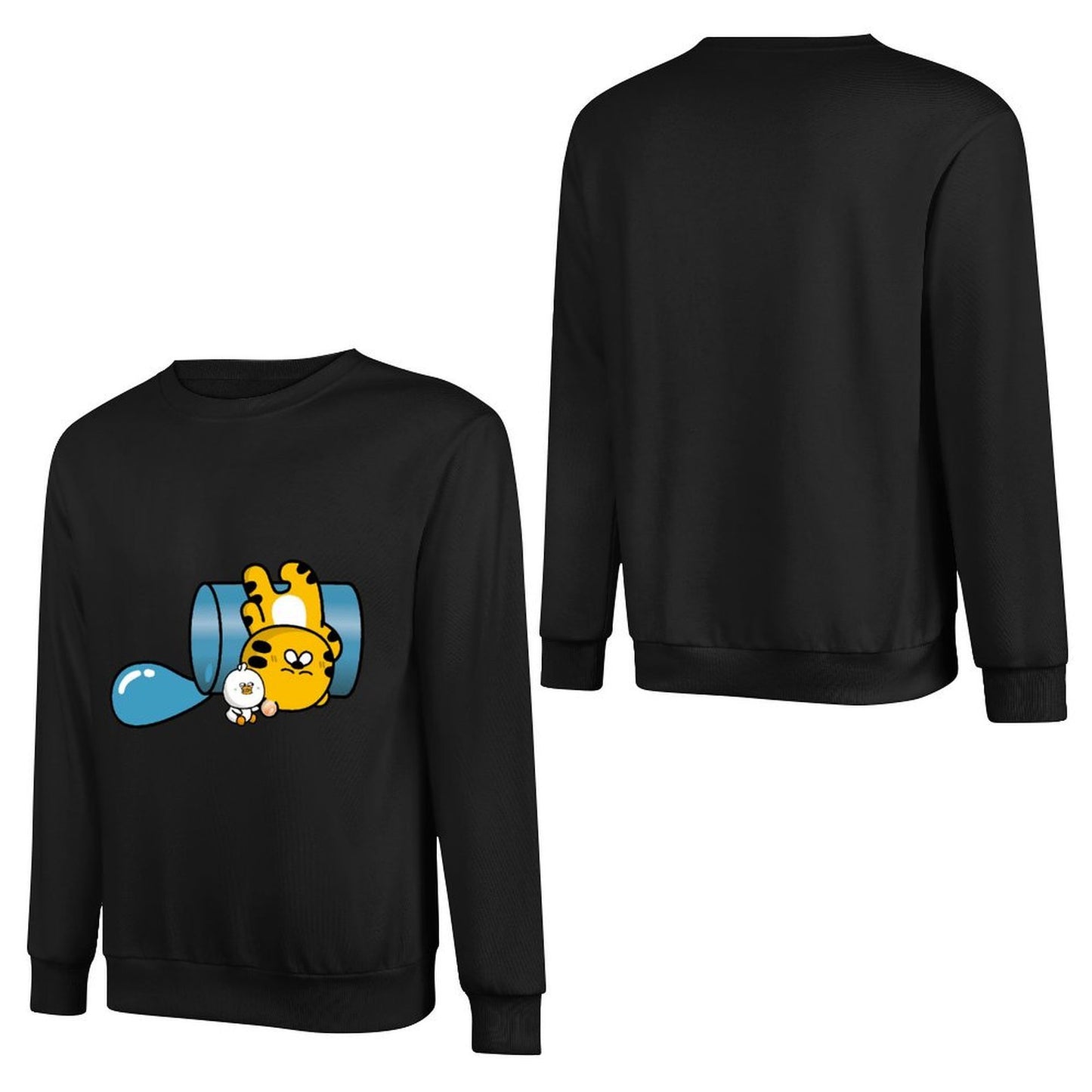 Front Patterned Long Sleeve Top Long Lasting ComfortSeries