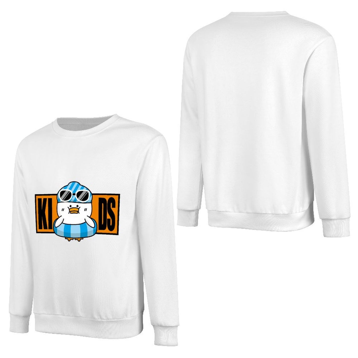 Front Patterned Long Sleeve TopSport Cotton