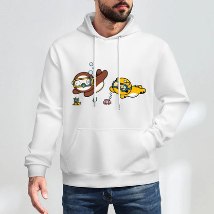 Colorfast Retro Front Graphic Hoodies