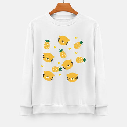 Front Patterned Long Sleeve TopStrong Tear-Resistant