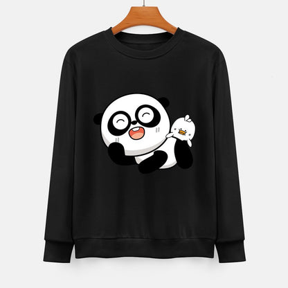  Front Patterned Long Sleeve TopHeavyweight Crew Neck