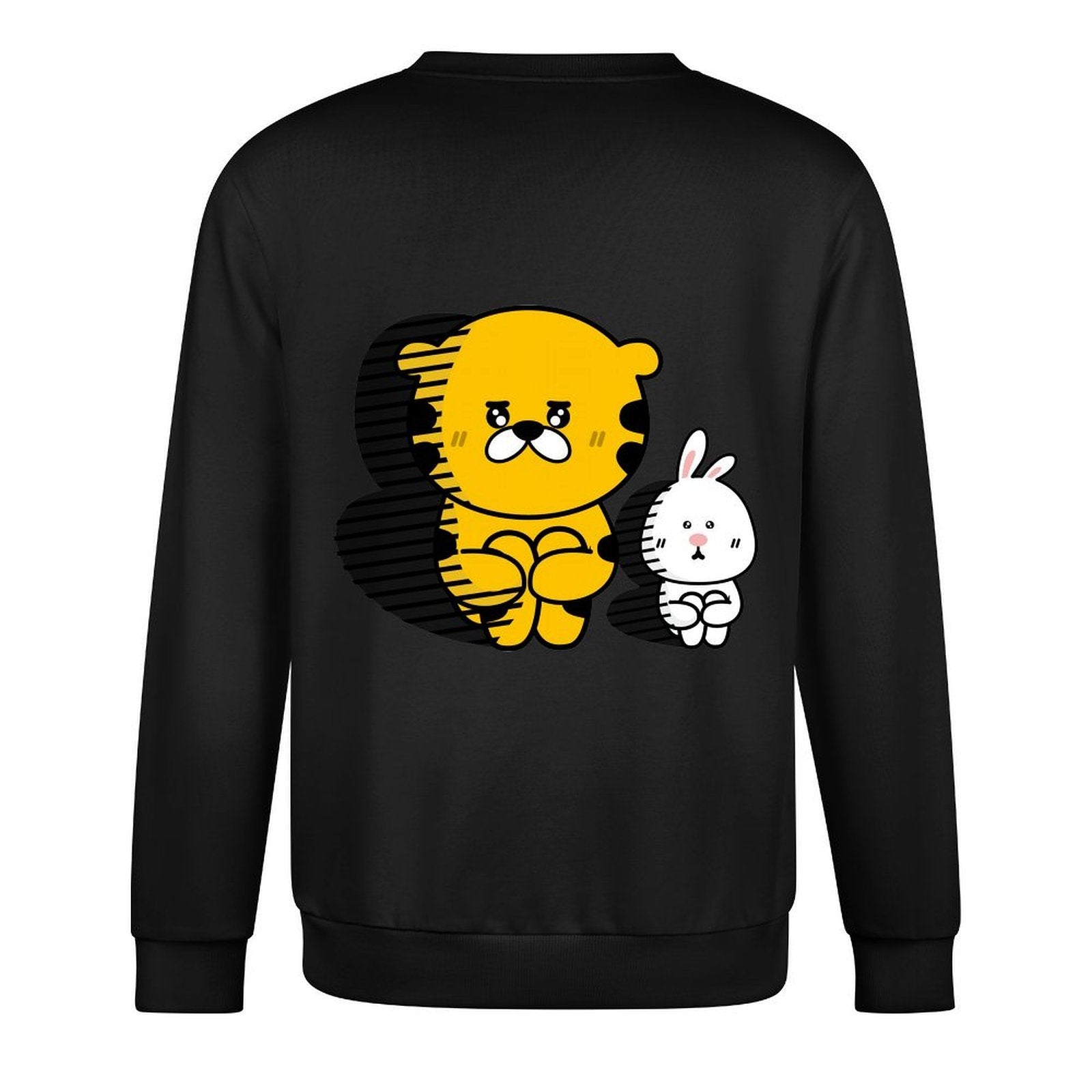 Long-sleeved crew neck sweatshirtEasyStyle Batch-Printed Long Sleeve