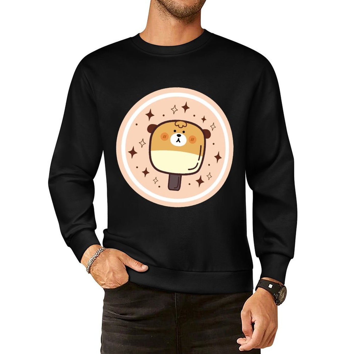 Front Patterned Long Sleeve TopChill ComfortSeries