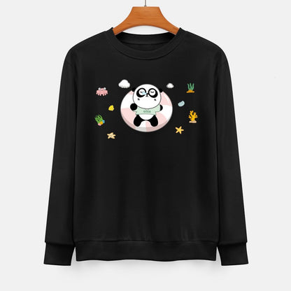 Front Patterned Long Sleeve TopSoft Easy-Care