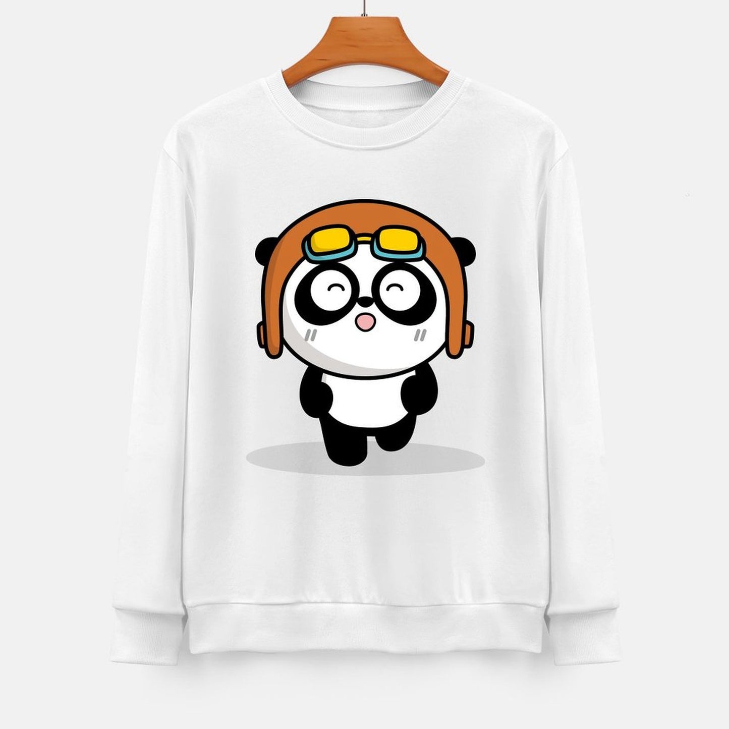 Front Patterned Long Sleeve TopFade-Proof StreetStyle