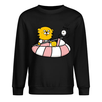 Front Patterned Long Sleeve TopFitted Sharp