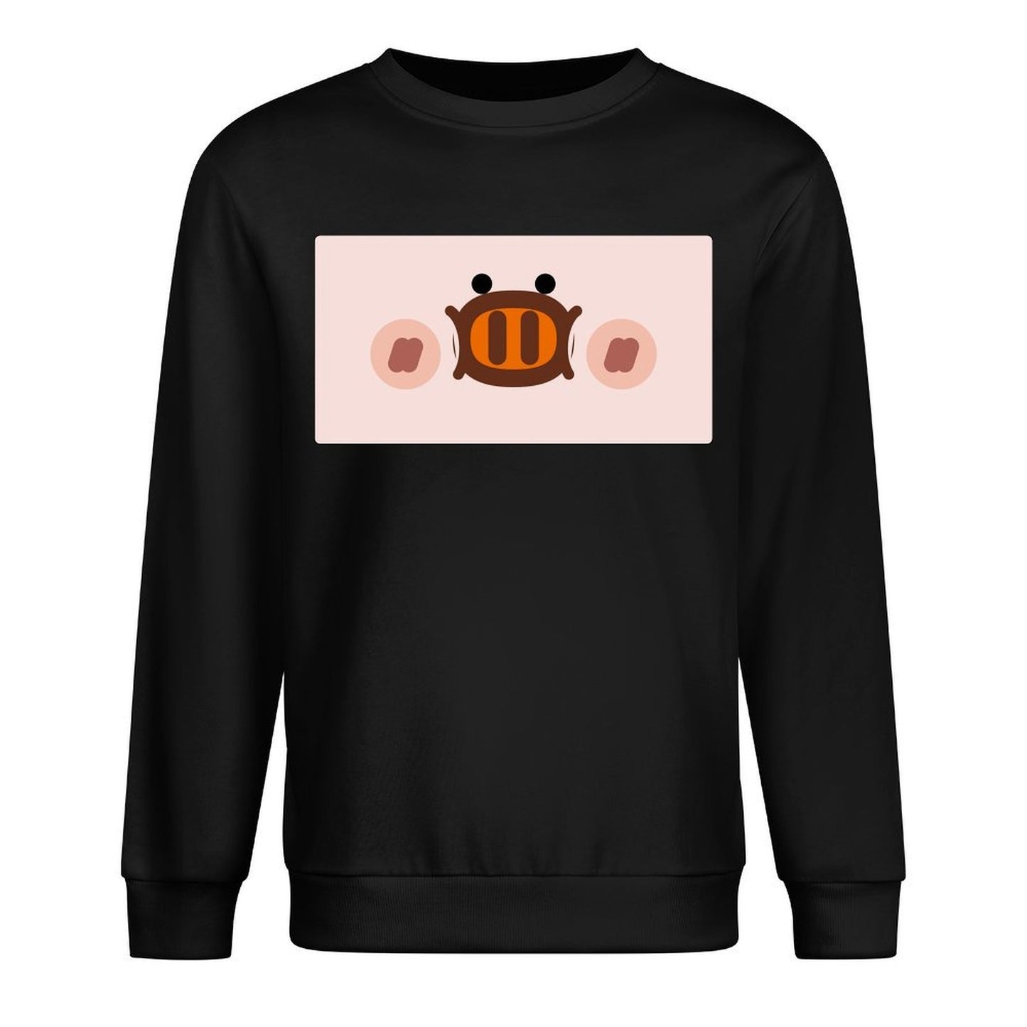 Front Patterned Long Sleeve TopShrink-Resistant Fresh