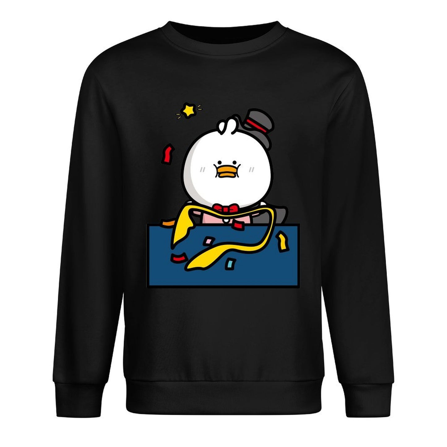 Front Patterned Long Sleeve TopClassic Tear-Resistant