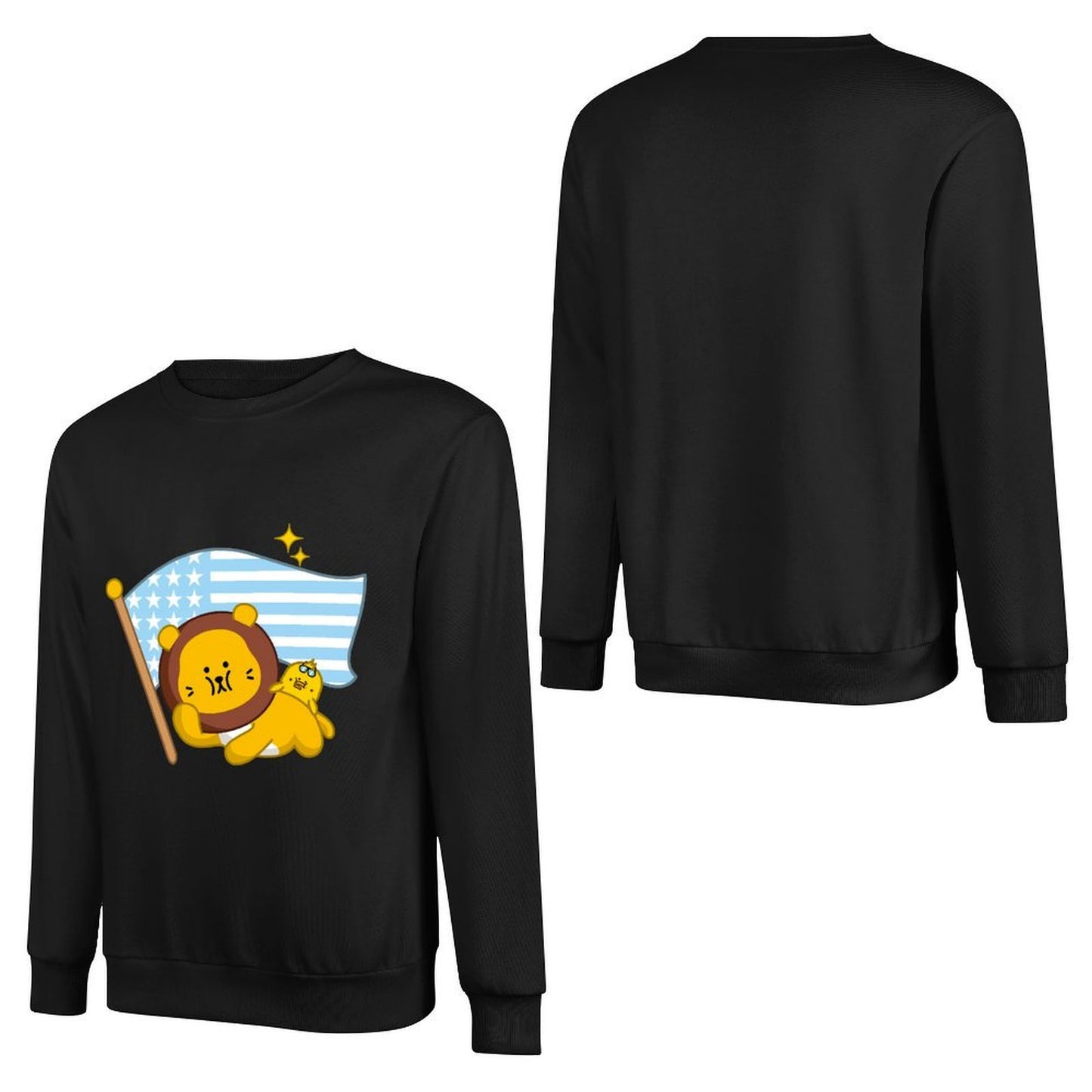 Front Patterned Long Sleeve TopEdition AllDay