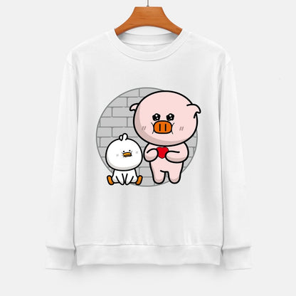 Front Patterned Long Sleeve TopClassic Fit Essential