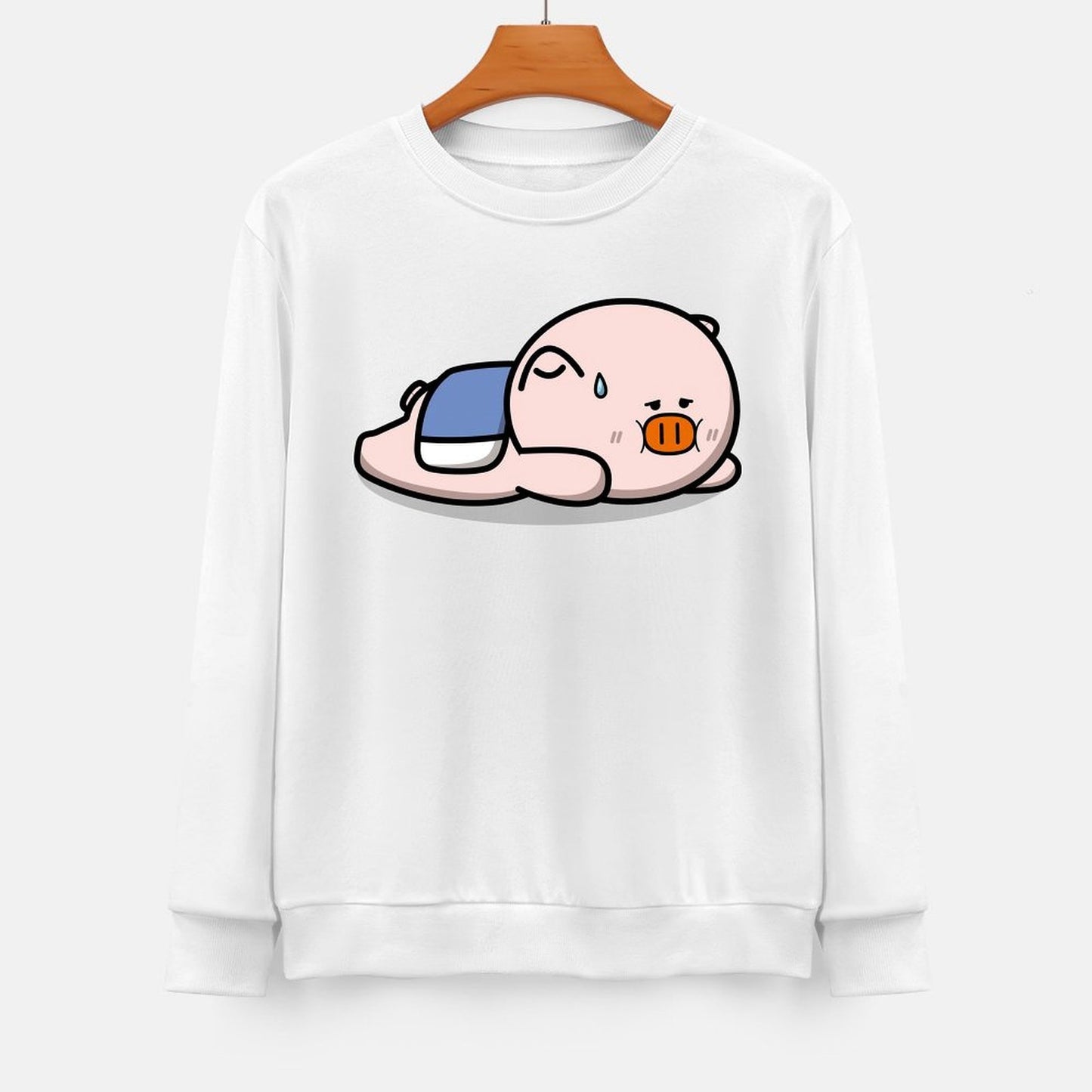 Front Patterned Long Sleeve Top Relaxed