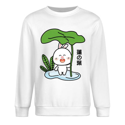 Front Patterned Long Sleeve TopEverydayComfort Crewneck