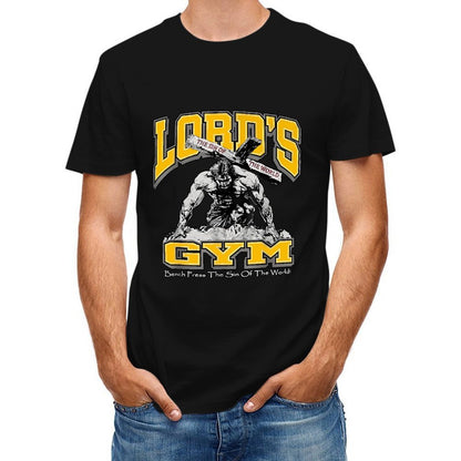 Inkmay Casual Cotton T-shirt Lord S Gym Sin Of World Unisex T-shirtHeavyweight TrueFit T-Shirt