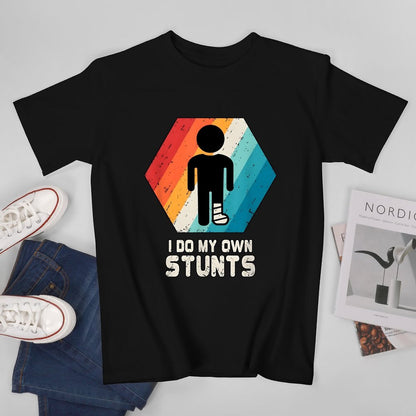 Inkmay Casual  Cotton T-shirt Colorful Hexagon With Silhouette Figure Inside Unisex T-shirtSmooth Sleek T-Shirt