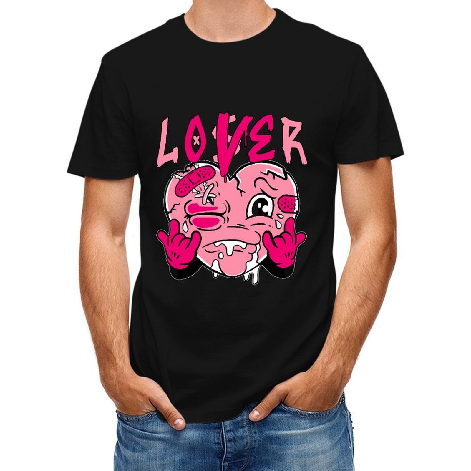 inkmay-casual-cotton-t-shirt-purple-butterfly-and-rose-pattern-unisex-t-shirt