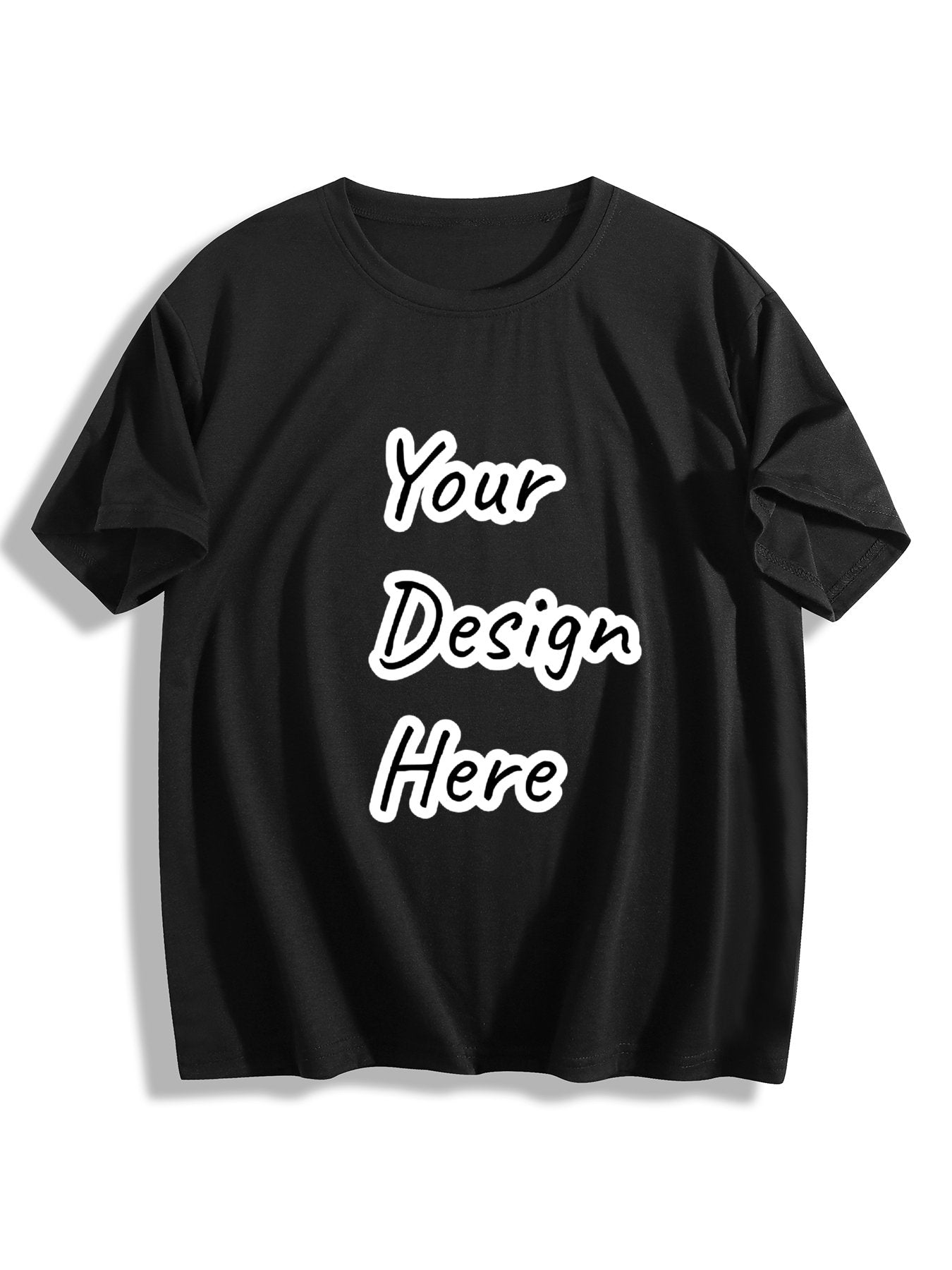 Customizable Front Design Women's Short-Sleeve Black