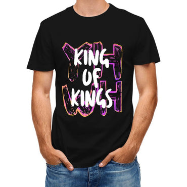 Inkmay Casual Cotton T-shirt King Of Kings Pattern Print Art Unisex T-shirtModernFit Men¡¯s / Women¡¯s / Youth T-Shirt