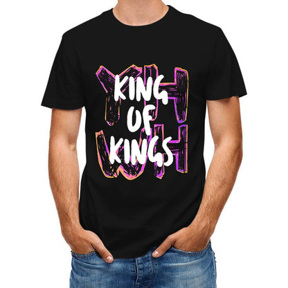 Inkmay Casual Cotton T-shirt King Of Kings Pattern Print Art Unisex T-shirtModernFit Men¡¯s / Women¡¯s / Youth T-Shirt