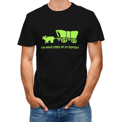 Inkmay Casual Cotton T-shirt Bright Green Background With Abstract Design Unisex T-shirtTrueComfort Crisp Print T-Shirt