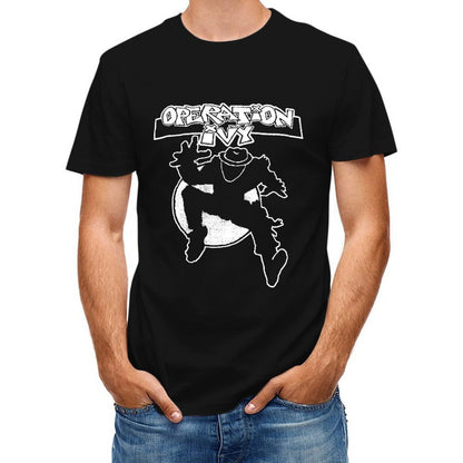 Inkmay Casual Cotton T-shirt Abstract Artwork With Bold Colors Unisex T-shirtAllSeason 100% Cotton T-Shirt