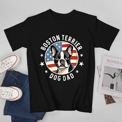 Inkmay Casual  Cotton T-shirt Bold Dog Face With Text Design Unisex T-shirtBold CleanCut T-Shirt