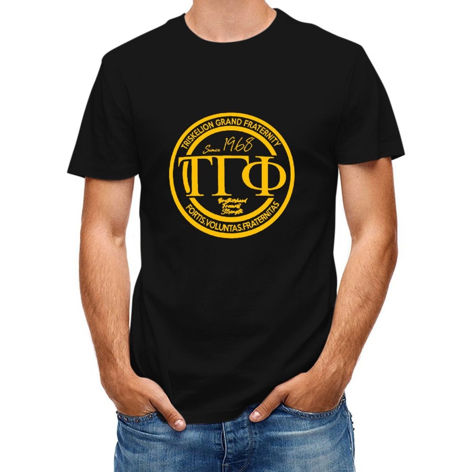 Inkmay Casual Cotton T-shirt Solid Yellow Background No Patterns Unisex T-shirt100% Cotton RelaxFit T-Shirt