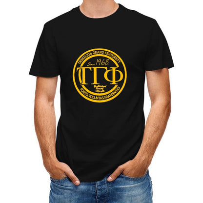 Inkmay Casual Cotton T-shirt Solid Yellow Background No Patterns Unisex T-shirt100% Cotton RelaxFit T-Shirt